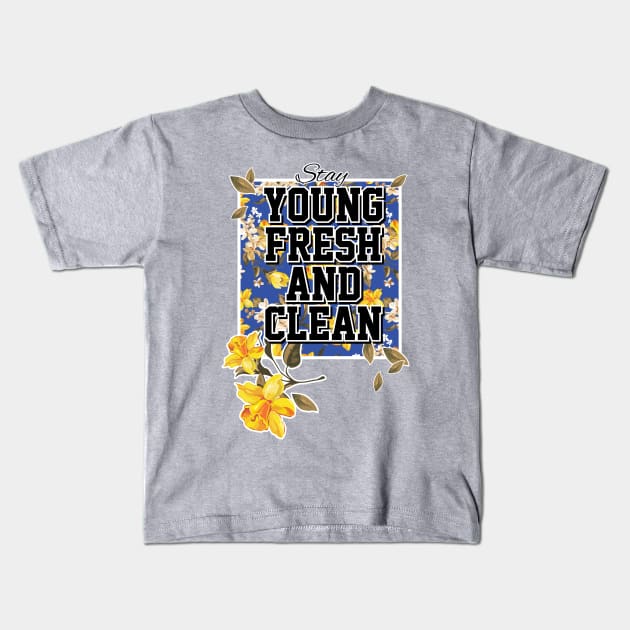 Stay YFAC-blue Kids T-Shirt by God Given apparel